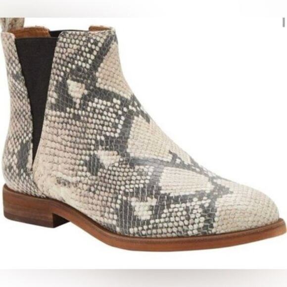 Lucky brand Haylia Snakeskin booties size 7.5 - Picture 1 of 8
